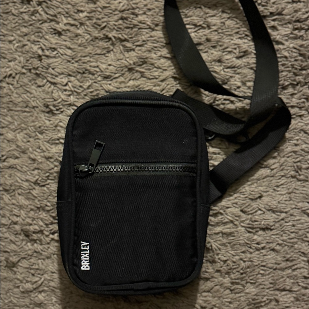 Black Belt Bag with Adjustable Strap and Minimalist Design